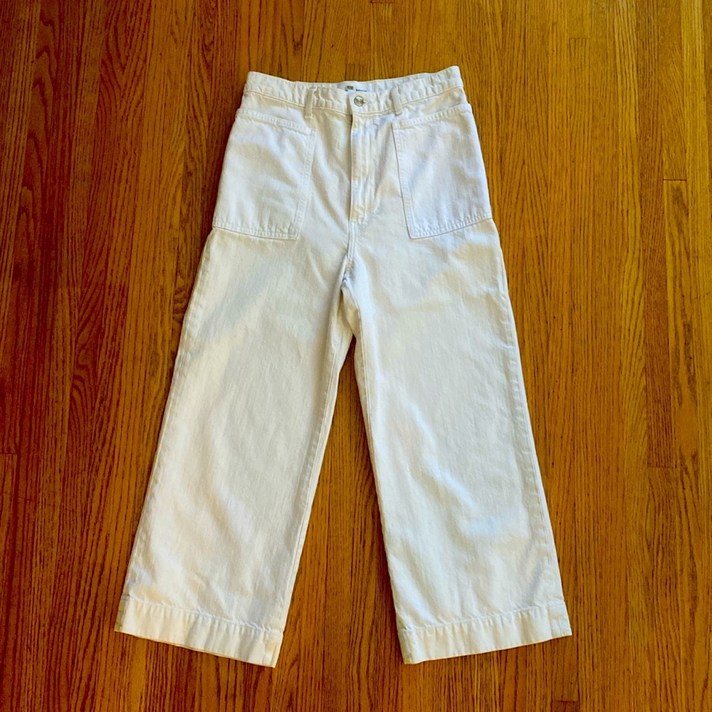 Proenza Schouler high-rise denim wide leg jeans 28
